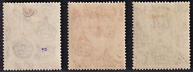 1922 St. Helena KGV MM(*) Set of 3 (SG.89/91) @ CV  R1,200+