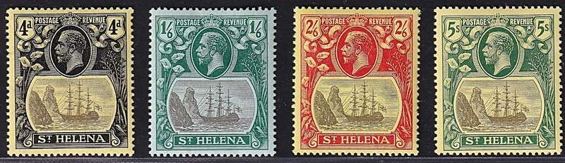 1922/37 St.Helena KGV MM(*) S/Set (SG.92/5), Wmk Multi Crown CA  @ CV  R3,375+