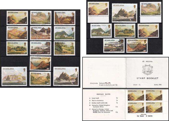 1976/8 St. Helena UMM(**) Definitive & Brown Paper Issues & Booklet - Nice Lot!