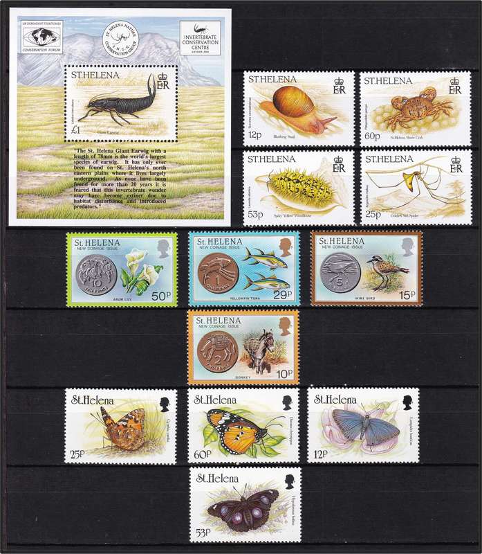 1974/2001 St. Helena Birds, Animals, Insects, Marine Life etc  UMM(** )Thematic Sets @ CV  R3,250+