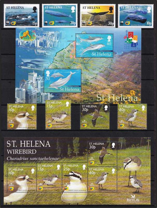 1974/2001 St. Helena Birds, Animals, Insects, Marine Life etc  UMM(** )Thematic Sets @ CV  R3,250+