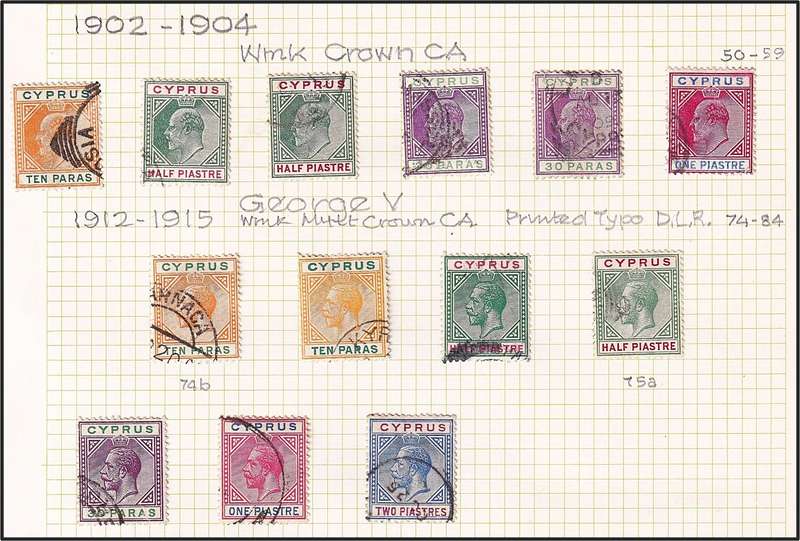 1880-1904 Cyprus - High Value Queen Victoria to KGV on Pages  @ CV  R21,300+