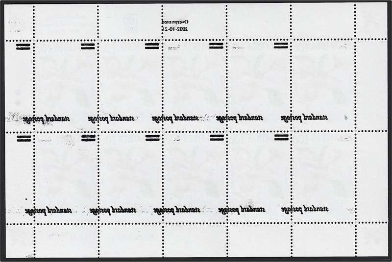 2002 Namibia SACC.414 UMM(**) Major Surcharge Shift & Offset on Back - RARE