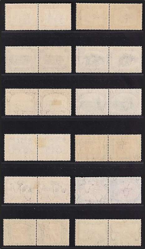 1931 SWA 1st Pictorial Set of 12  MM(*) Pairs  @ CV  R6,530