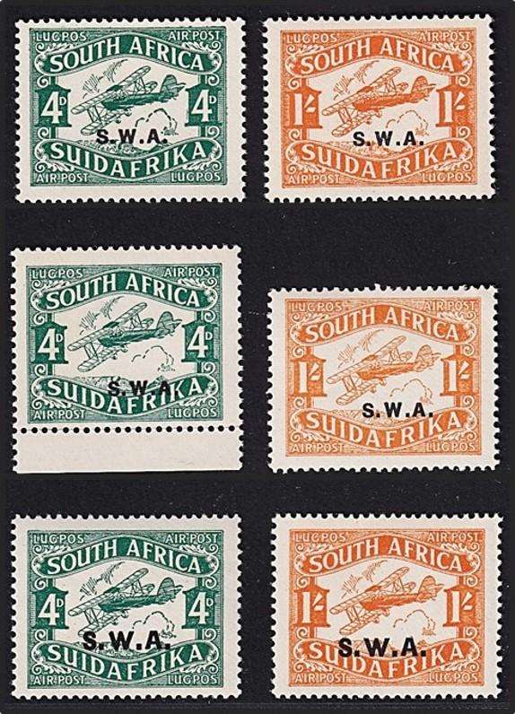 1930 SWA Airmail UMM(**) CC.95/6, CC.97/8 & CC.99/100 @ CV R3,300