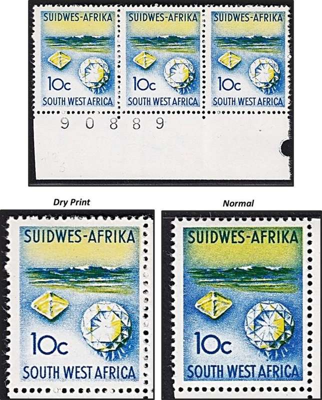 1968 SWA 10c UMM(**) Definitive -  Faint Blue Background/Dry Printing