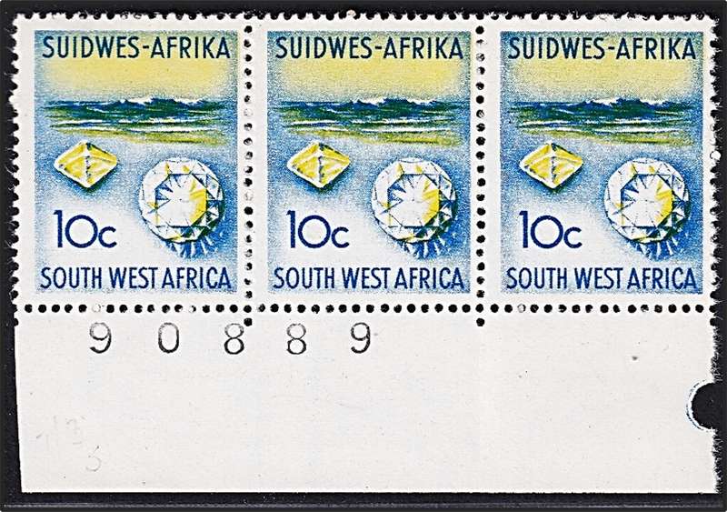 1968 SWA 10c UMM(**) Definitive -  Faint Blue Background/Dry Printing