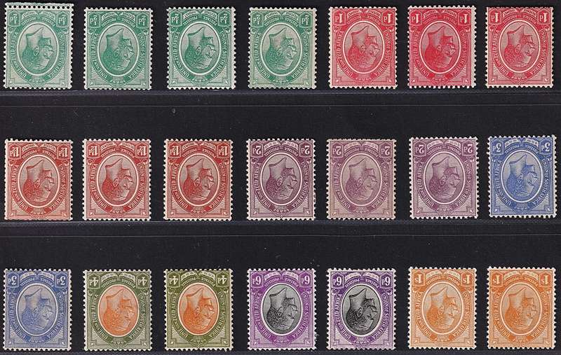 1913 Union King's Head MM(*) Inv Wmks including Booklet Issues, All Different Shades @ CV  R1,770