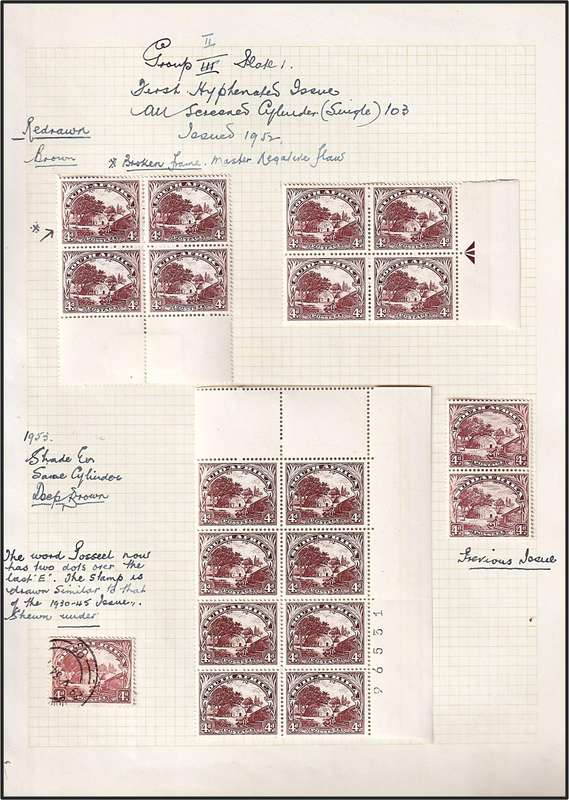1933/48 Union 3d & 4d Study Lot on Pages