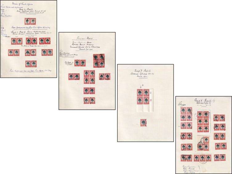 1933/48 Union 6d Study Lot on Pages
