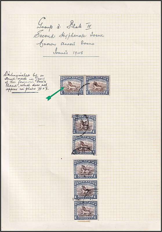 1933/48 Union 1/- to 10/- Study Lot on Pages - High CV Lot!