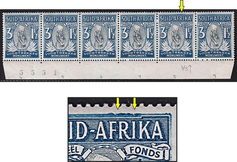 1933 Union 3d UMM(**) Positional UHB Var.5 - Top Margin Retouch