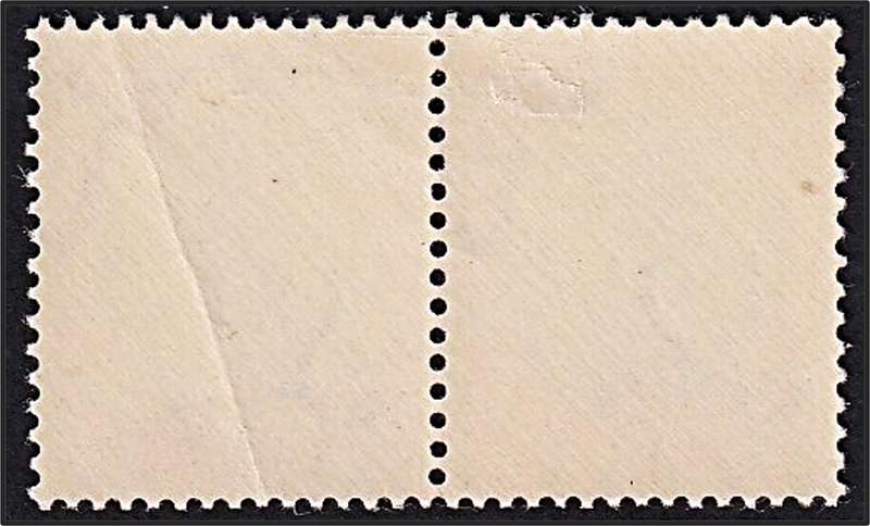 1934 Union 1d MM(*) Variety - Red Line Top of Oval, Red Squigle Bottom of Ship & Slash at Top