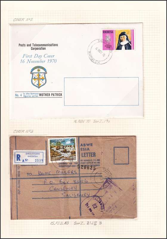 Rhodesia Postmarks Described - Enkeldoorn, Belmont, Figtree & Featherstone