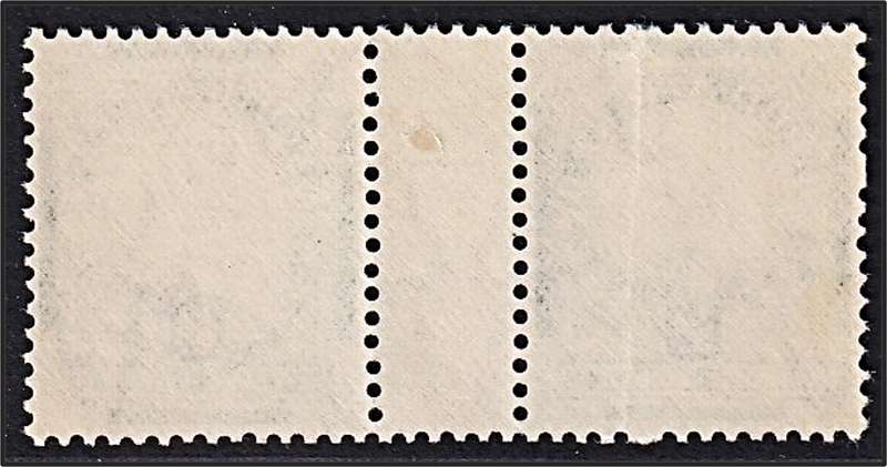 1935 Union  ½d MM(*) CC.55c Scarce Gutter Pair Varieties - Mark on Back, Dot Top Left & Slash