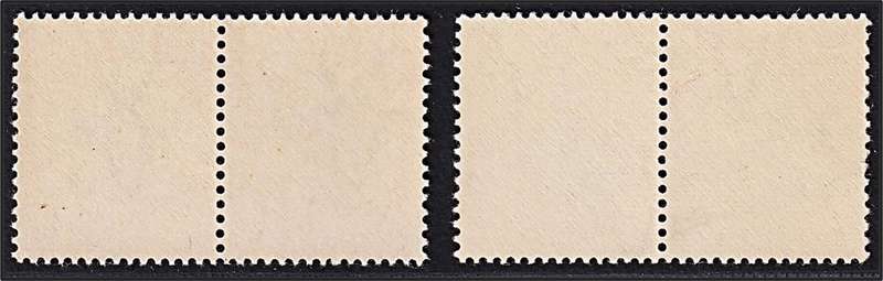 1934 Union 1d MM/UMM Red DR Blade Varieties -  Single Line from Mountain & Double Lines in Ship
