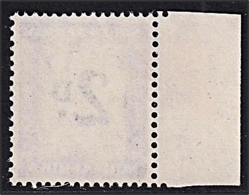 1950 Union 2d UMM(**) Postage Due with Prominent Vertical Purple Line/DR Blade Flaw