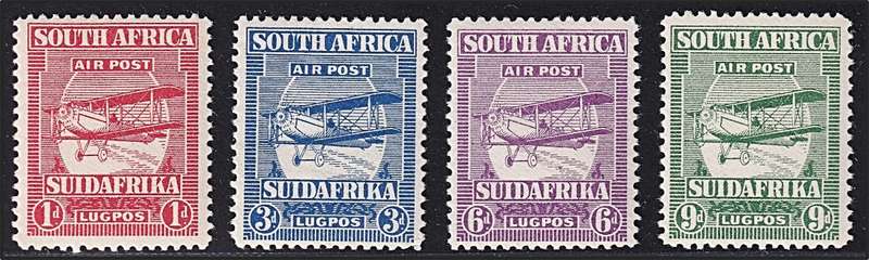 1925 Union 1st Airmail Issue MM(*) Set of 4