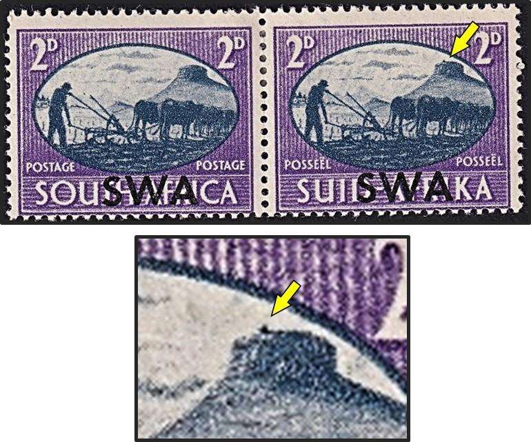 1945 SWA 2d Victory MM(*) UHB Listed Variety - Mark/Signal Firewood Stack on Mountain