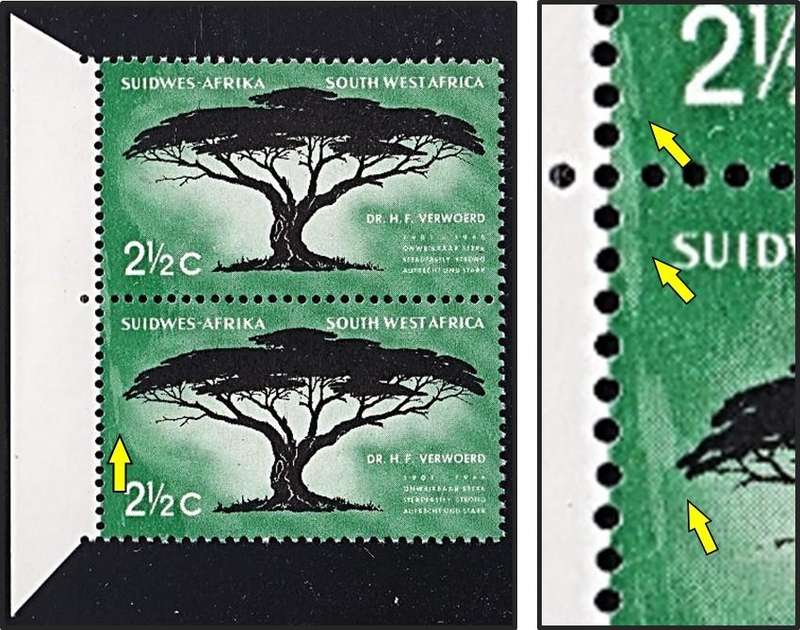 1967 SWA CC.231 UMM(**) Variety - Light Marks to Left of Tree