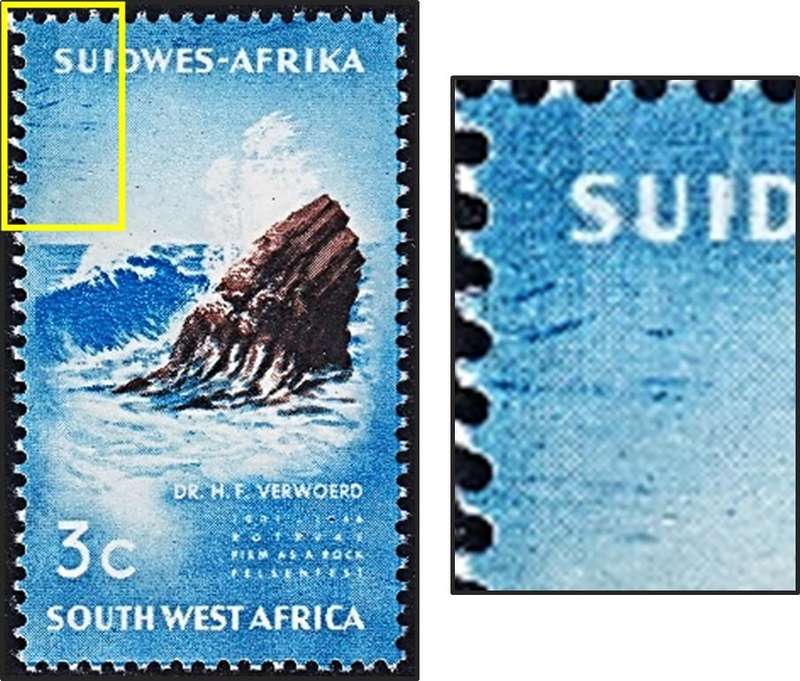 1967 SWA CC.232 MM(*) Variety - Blue Smudges/Marks Top Left