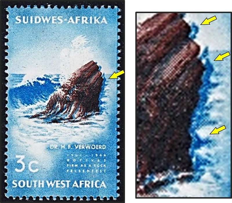 1967 SWA CC.232 MM(*) Variety - Prominent Dark Blue Colour Shift to Right