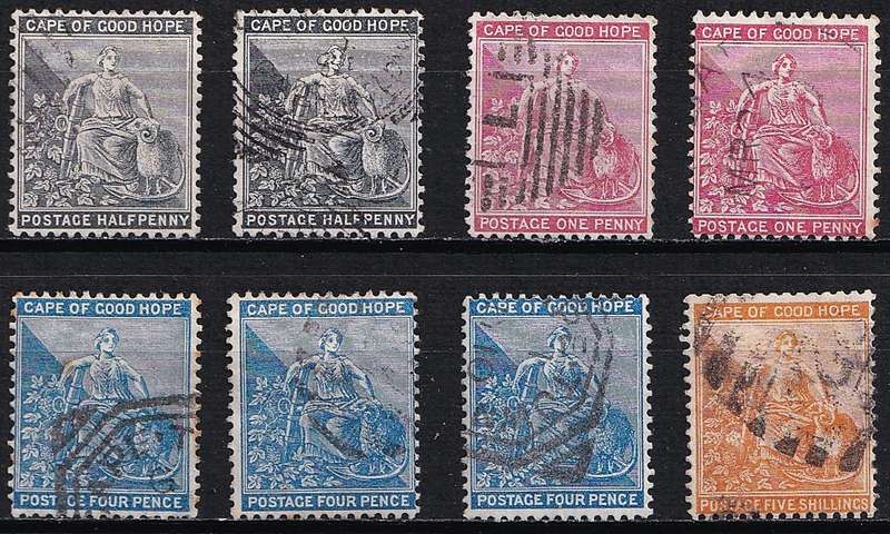 1871/6 CoGH CC.23-26 Used Set & Listed Shades   @ CV  R2,146