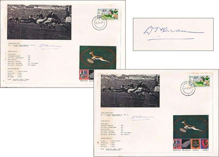1991 RSA Springbok Covers(Toned) - Both Signed by DR DANIE CRAVEN