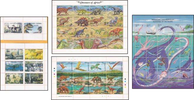 Nice Selection of Prehistoric Animals UMM(**) Minisheets - Great Thematic
