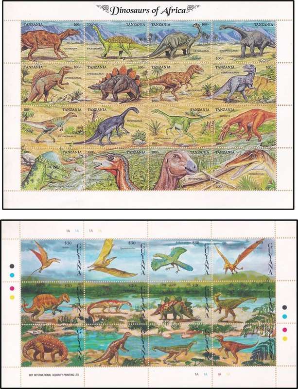 Nice Selection of Prehistoric Animals UMM(**) Minisheets - Great Thematic