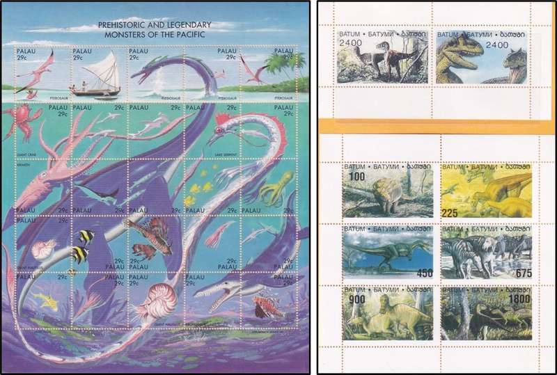 Nice Selection of Prehistoric Animals UMM(**) Minisheets - Great Thematic