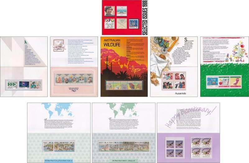 1987/7 Australia UMM(**) Sets in Giftpacks etc..  @ R725+