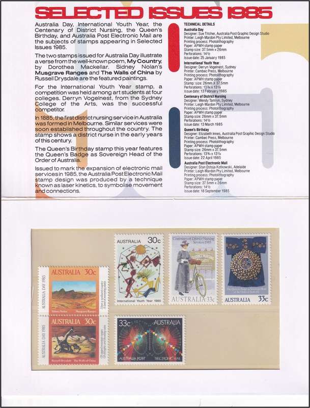 1985/6 Australia UMM(**) Sets in Giftpacks etc..  @ R675+