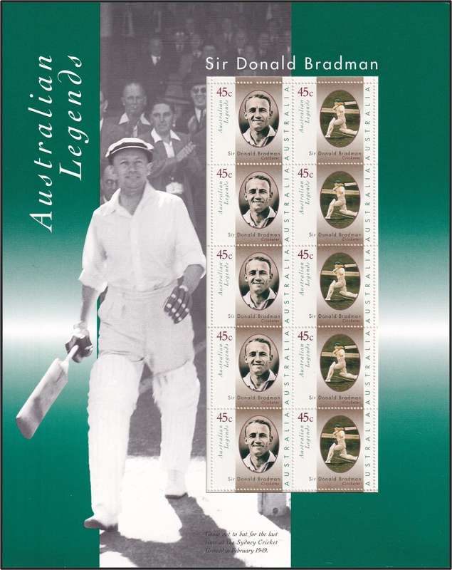 1997 Australia Sir Donald Bradman Issues, FDC & Scarce COIN COVER! - Great Thematic!