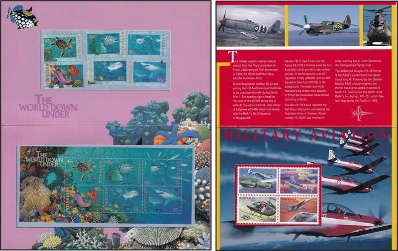 1995-97 Australia Sets in Giftpacks, Sheetlets etc. Great Thematic Content @ R1,500+