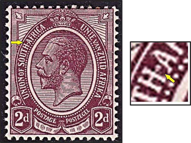 1913 Union 2d MM(*) King's Head Variety - Large dot between "H" and "A"