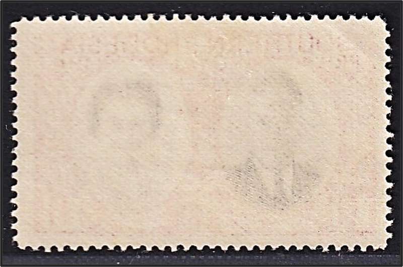 1947 Southern Rhodesia 1d MM(*) - Large Vignette Shift to the Bottom Right & Red Marks