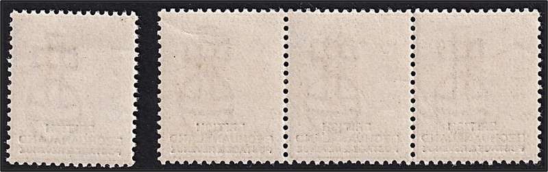 1887 Bechuanaland 3d Lilac & Black UMM(**) Triplet & Single  @ R1,000+50%