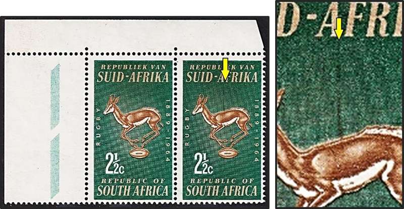 1964 RSA SA Rugby Board MM(*) Corner - "Spear" in Buck's Back