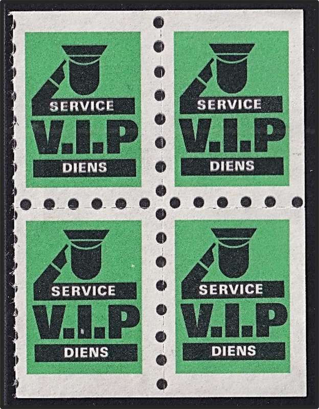RSA Cinderella :  VIP SERVICE/DIENS UMM(**) Block of 4 - RARE