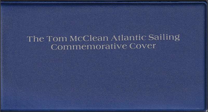 1983 Canada, Top McClean's Atlantic Crossing Commemorative Cover Folder + Part of Sail