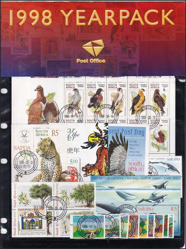 1998 RSA Yearpack, 6th Definitive & 7th Definitive Issues, All CTO