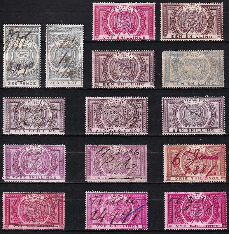 OFS Fiscal Issues Used Including Scarce "Ord 22-85" Surcharged 5/-
