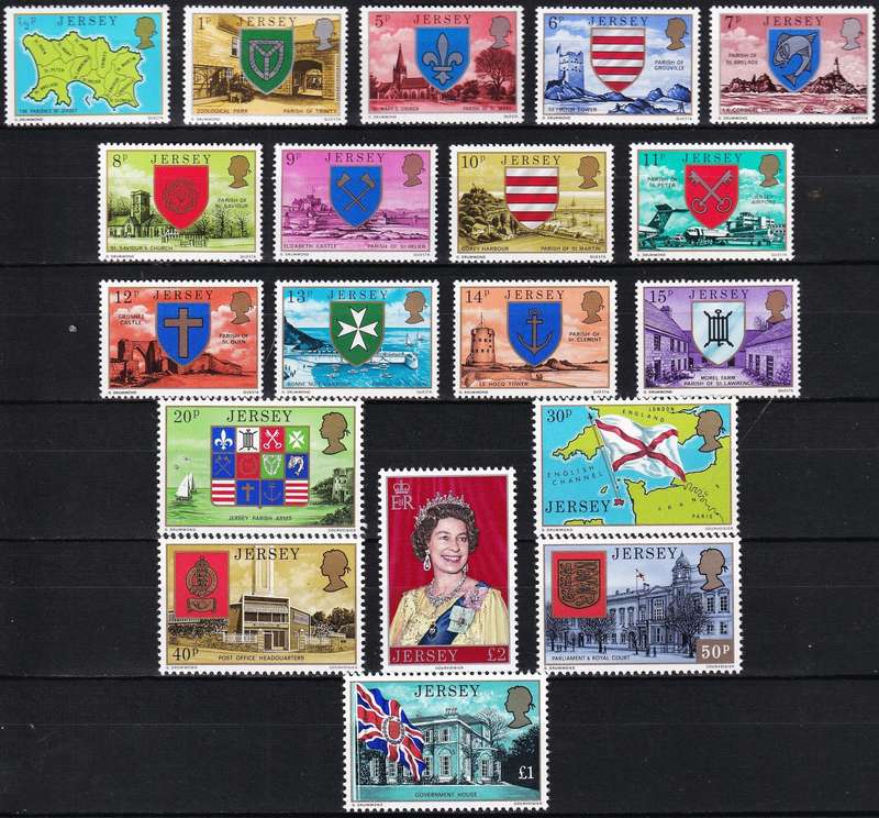 1976/7 Jersey Definitive Set in Fine UMM(**) @ R400