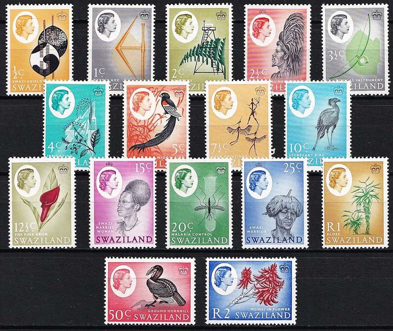 1962 Swaziland QEII MM(*) Set @ CV  R1,543
