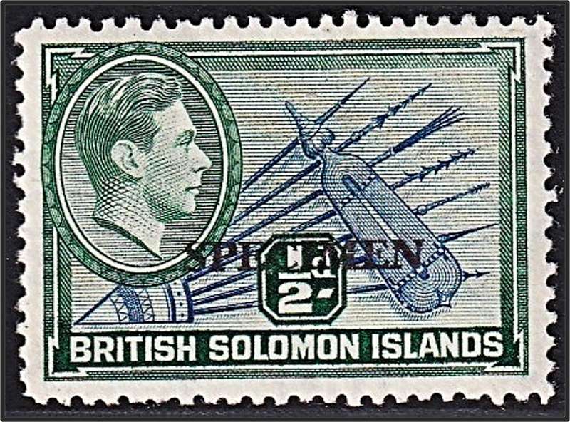 1939 British Solomon Islands ½d KGVI SG.60 MM(*) - Overprinted SPECIMEN