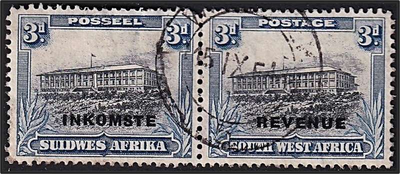 1931 SWA 3d INKOMSTE/REVENUE Overprint Used - Scarce as Used