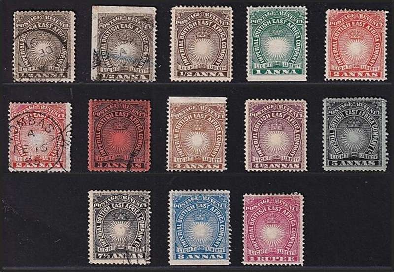 1890/5 British East Africa Mint/Used Selection  @ CV  R2,000+