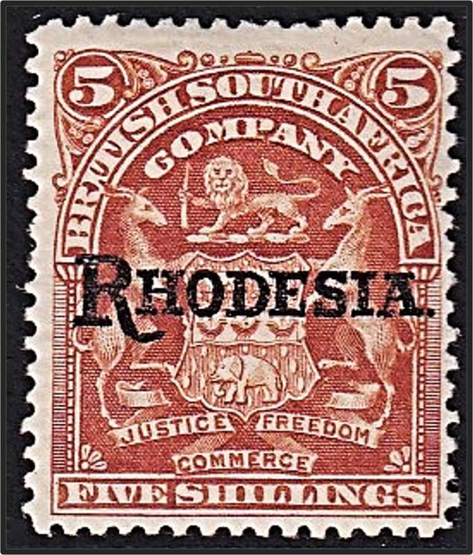 1909 BSAC 5/- Orange CC.104  @ CV  R1,100