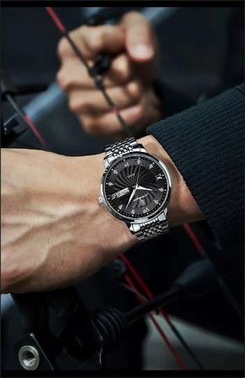 POEDAGAR Men's Classic Luminous Sports Watch